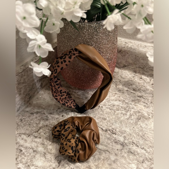 Brown Leopard Headband Set - Picture 3 of 4